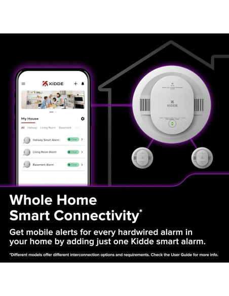 Detector de Humo y Monóxido de Carbono Kidde 30CUAR-W Inteligente