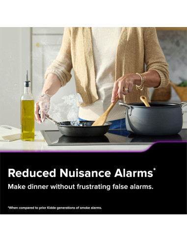 Detector de Humo y Monóxido de Carbono Kidde 30CUAR-W Inteligente
