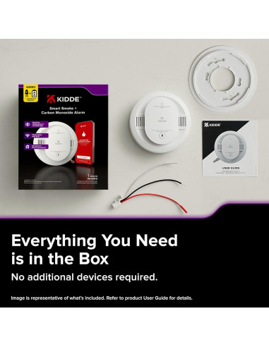 Detector de Humo y Monóxido de Carbono Kidde 30CUAR-W Inteligente