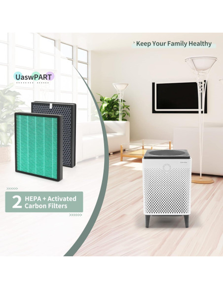 Filtro de Reemplazo UaswPART 400/400S HEPA H13 y Carbón Activado