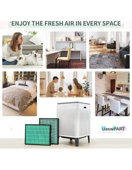 Filtro de Reemplazo UaswPART 400/400S HEPA H13 y Carbón Activado