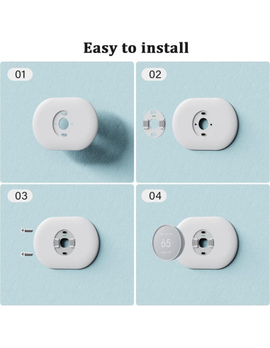Cubierta de Placa de Pared BNVXR para Google Nest Thermostat 2020
