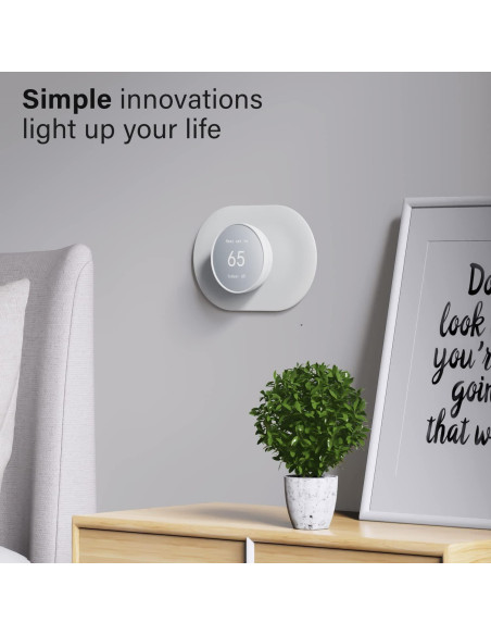 Cubierta de Placa de Pared BNVXR para Google Nest Thermostat 2020