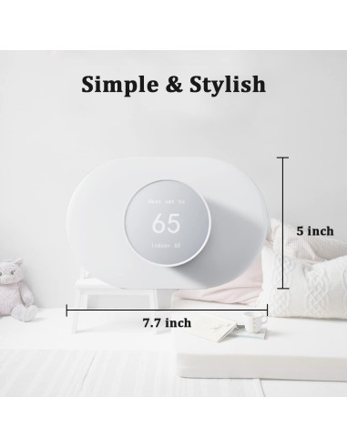 Cubierta de Placa de Pared BNVXR para Google Nest Thermostat 2020