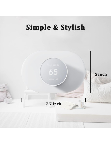 Cubierta de Placa de Pared BNVXR para Google Nest Thermostat 2020