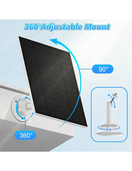 Panel Solar SANKABA para Wyze Cam Exterior V2 5W IP65