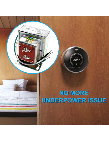 Transformador HQRP 24V 40VA Compatible con Nest y Timbres