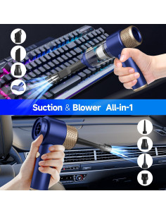 Aspiradora de Coche Inalámbrica Vizeusvac LT-135 16000Pa 7 en 1 2