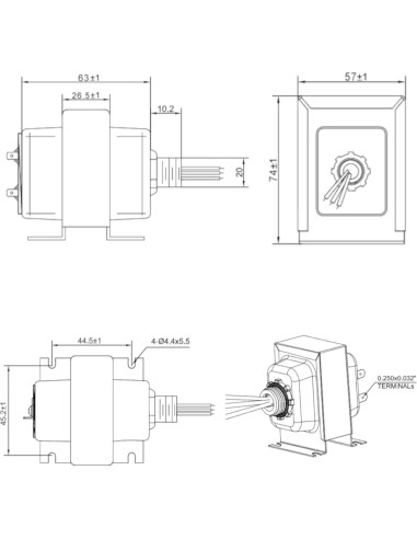Transformador HQRP 24V 40VA Compatible con Nest y Timbres