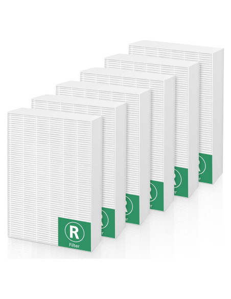 Paquete de 6 Filtros HEPA Cabiclean HRF-R3 para Honeywell HPA300