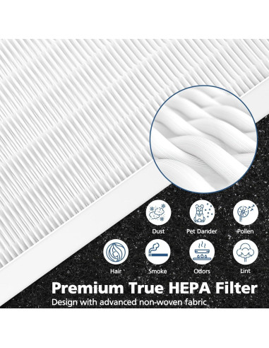 Paquete de 6 Filtros HEPA Cabiclean HRF-R3 para Honeywell HPA300