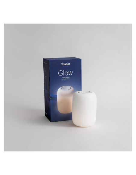 Lámpara de Mesa Casper Glow, Luz de Sueño, Blanco, Táctil