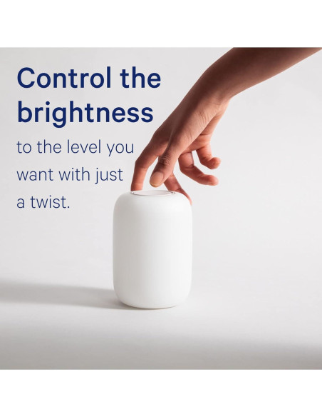 Lámpara de Mesa Casper Glow, Luz de Sueño, Blanco, Táctil