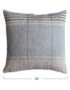 Almohada Decorativa Cuadrada Creative Co-Op 50.8cm Rayas Multicolor 2