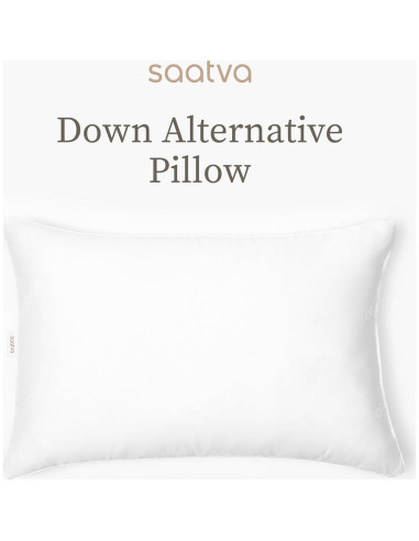 Almohada Alternativa de Plumas Saatva - Hipoalergénica 71x41cm