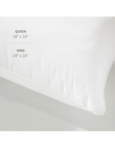 Almohada Alternativa de Plumas Saatva - Hipoalergénica 71x41cm