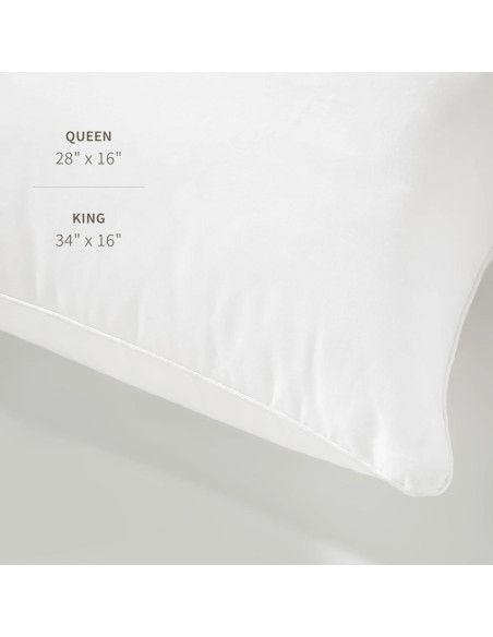 Almohada Alternativa de Plumas Saatva - Hipoalergénica 71x41cm