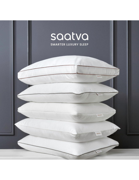 Almohada Alternativa de Plumas Saatva - Hipoalergénica 71x41cm