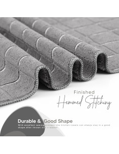 Toallas de Cocina Utopia Microfibra 45x66 cm Gris - 8 Unidades 2