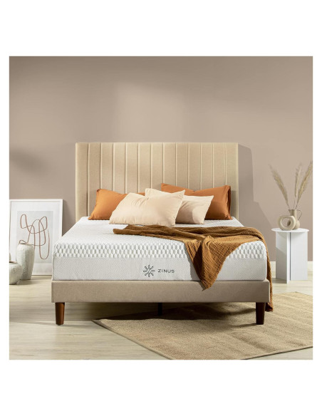 Colchón ZINUS Bliss de Espuma Viscoelástica 25.4 cm Reina