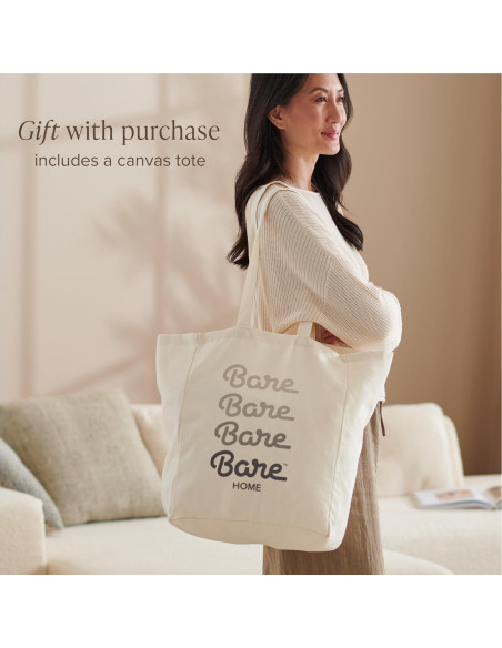 Conjunto de Sábanas 5 Piezas Bare Home Reina Dividida Gris