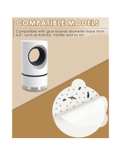 30 Tableros de Pegamento Reemplazo Katchy 10.92 cm Blanco 2