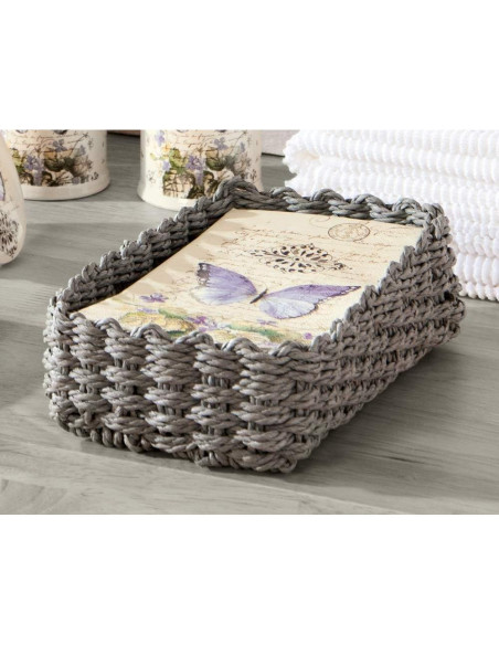 Caddy para Servilletas de Invitado Boston International Gris 23.5x15.2 cm