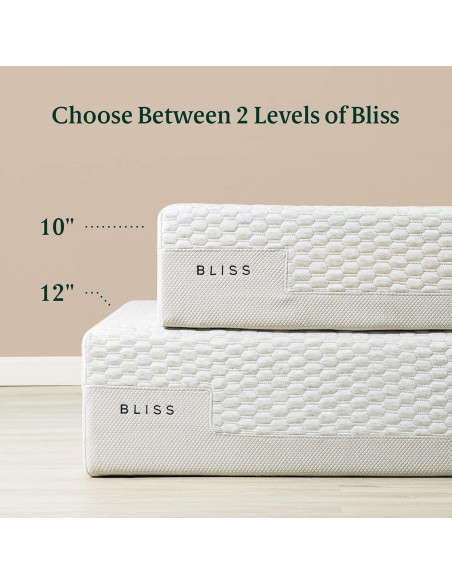 Colchón ZINUS Bliss de Espuma Viscoelástica 25.4 cm Reina