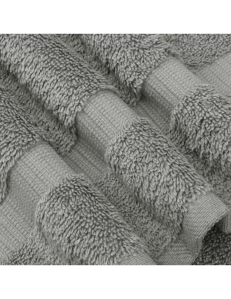 Juego de 4 Toallas de Baño Premium Algodón Chakir Gris