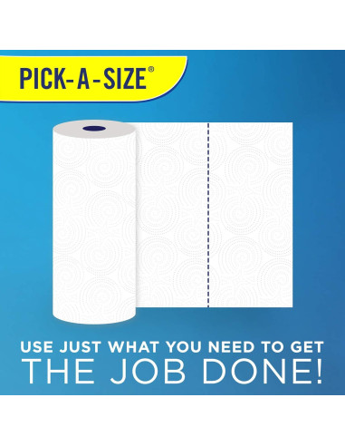 Toallas de Papel Sparkle 6 Rollos Gigantes 90 Hojas Blancas