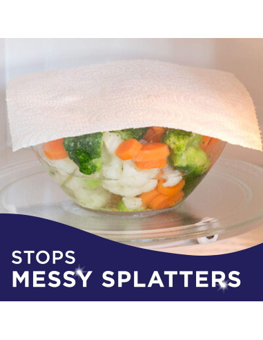 Toallas de Papel Sparkle 6 Rollos Gigantes 90 Hojas Blancas