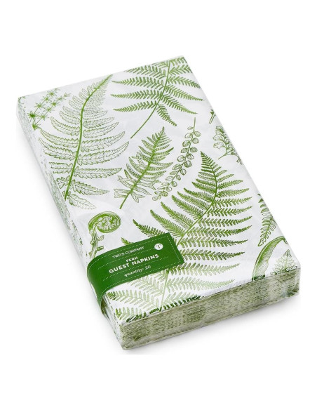 Servilletas de papel premium Two's Company 20 unidades diseño helecho