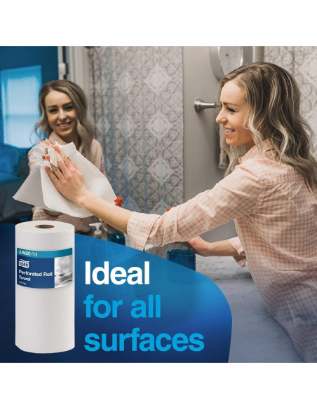 Rollo Jumbo de Toalla de Papel Tork HB1995A, 210 Hojas, 12 Unidades