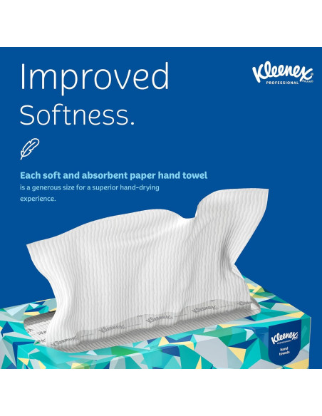 KLEENEX Toallas de Mano Pop-Up 120 Piezas Papel 22.86x26.67cm