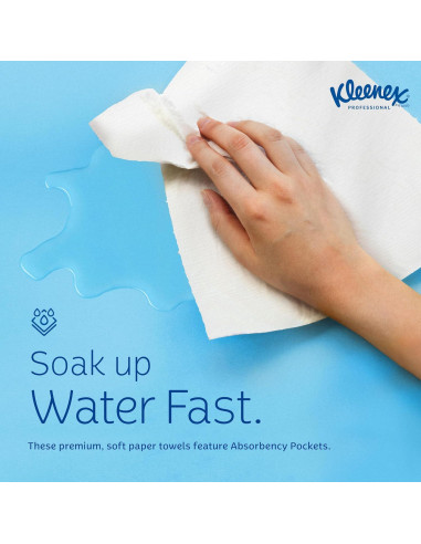 KLEENEX Toallas de Mano Pop-Up 120 Piezas Papel 22.86x26.67cm