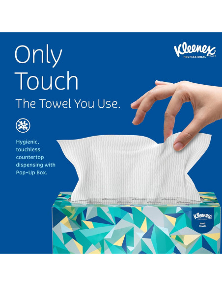 KLEENEX Toallas de Mano Pop-Up 120 Piezas Papel 22.86x26.67cm