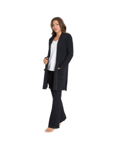 Cardigan CozyChic Lite Barefoot Dreams mujer negro X-Pequeño 2