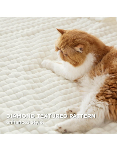 Manta de Lanzar Bedsure Blanca 127x152 cm Suave y Acogedora