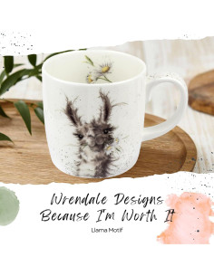 Taza de Porcelana Royal Worcester 14 oz con Llama - Apta Microondas 2