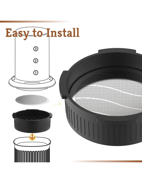 Tapa de Filtro de Café Xinafan para AeroPress Original y Go