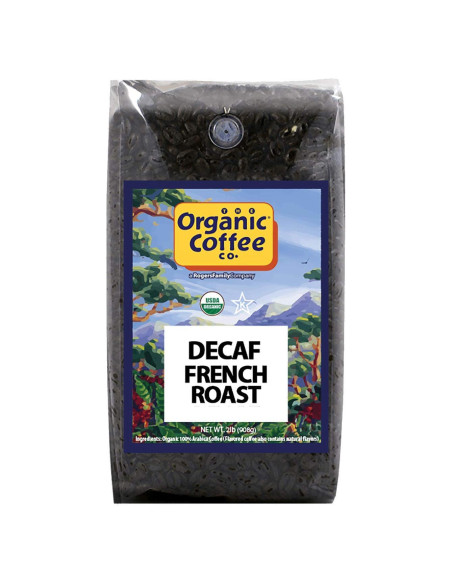 Café Orgánico Descafinado Tostado Francés 2KG The Organic Coffee Co.