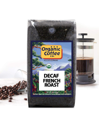 Café Orgánico Descafinado Tostado Francés 2KG The Organic Coffee Co.