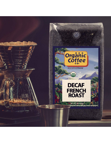 Café Orgánico Descafinado Tostado Francés 2KG The Organic Coffee Co.