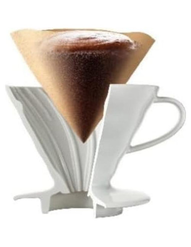 Filtros de Café de Papel Hario V60 Tamaño 01 - 100 Unidades