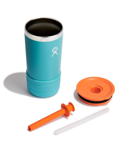 Taza Hydro Flask Kids 355 ml Azul Marino con Tapa y Popote