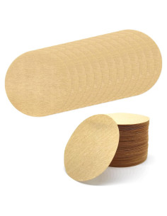 Filtros de Papel Redondos sin Blanquear BlingKingdom 300pcs 6.4cm