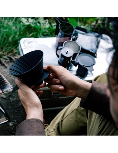 Goteador de Café Portátil Zebrang V60 Flat Dripper 1-4 Tazas