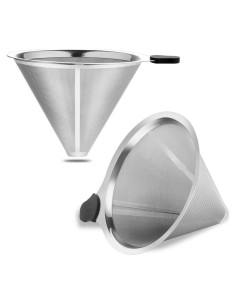 Filtro de café reutilizable Meichu 2PCS acero inoxidable
