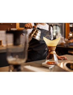 Filtro de café desechable AGOGO 100 unidades cuadrado natural 2