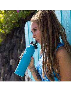 Botella de Agua Hydro Flask 621 ml Acero Inoxidable Negro 2